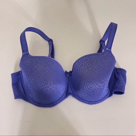 Chantelle Purple Flower Print Lightly Lined Bra - Picture 1 of 8